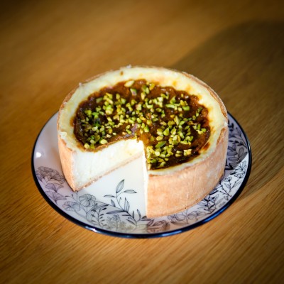 Flan Fleur d’Oranger-Pistache – Véronique Derennes – Pâtisserie Artisanale à Chailly-en-Bière | Click & Collect