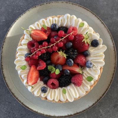 Cheese cake aux fruits de la passion  I  Véronique Derennes