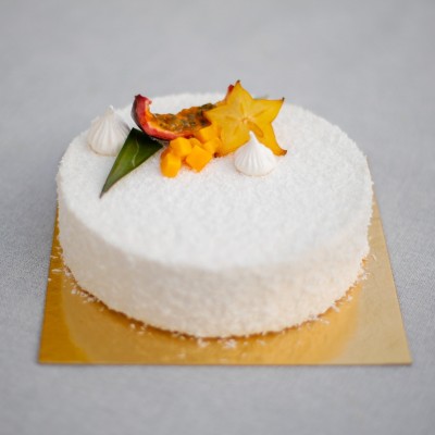 Coco Loco – Entremets Coco, mangue, fruits de la passion | Véronique Derennes
