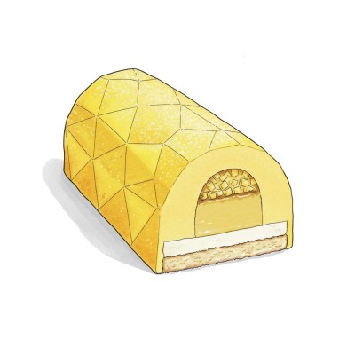 Bûche citron Artisanale | Véronique DERENNES – Noël 2025